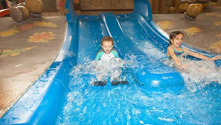 Picture of Kiddie Slides at Great Wolf Lodge Niagara Falls, ON.